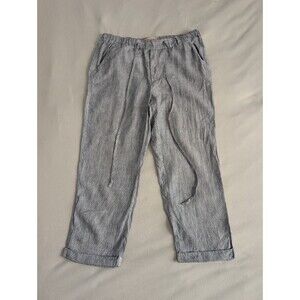 Philosophy Linen Pants Chambray Blue Size Small Mid Rise Summer Spring
